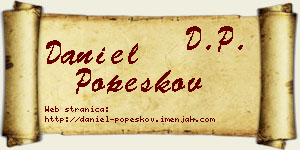Daniel Popeskov vizit kartica